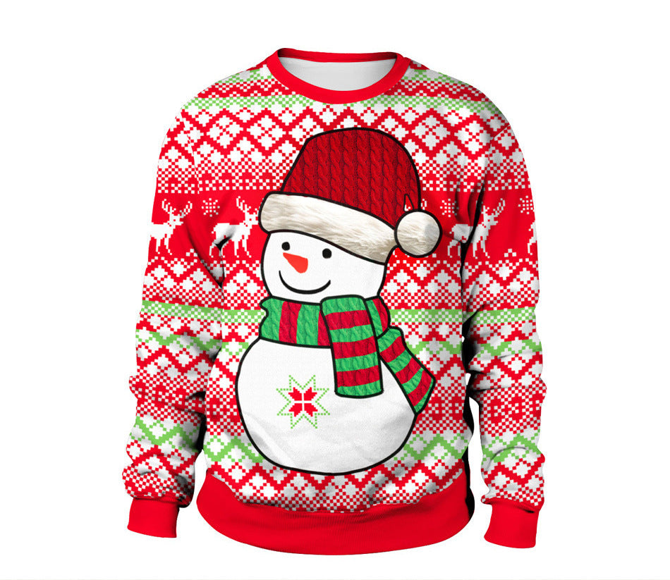 Winter Fashion Christmas Sweater Santa Elf Funny Pullover