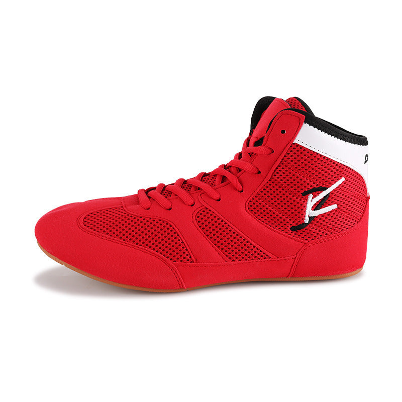 Men's Mesh Boxing And Wrestling Training Competition Shoes