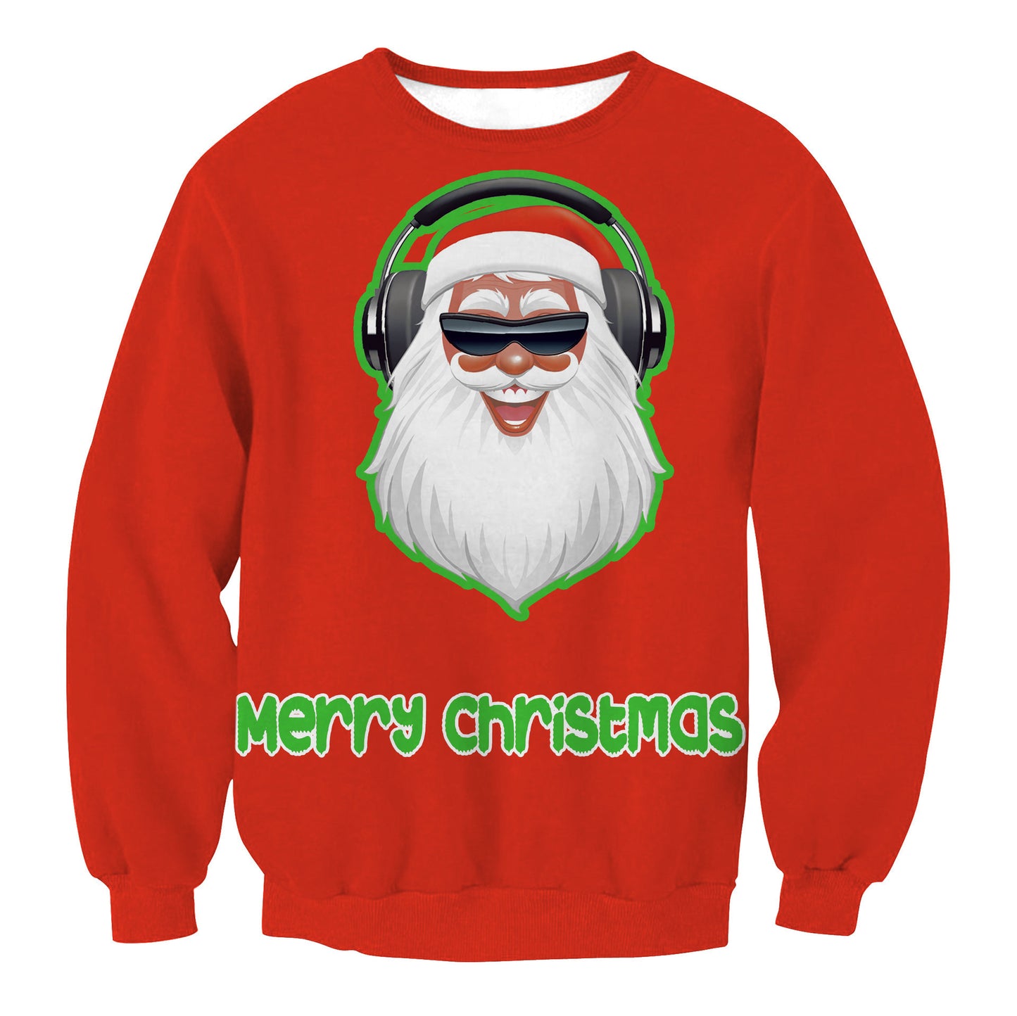 Winter Fashion Christmas Sweater Santa Elf Funny Pullover