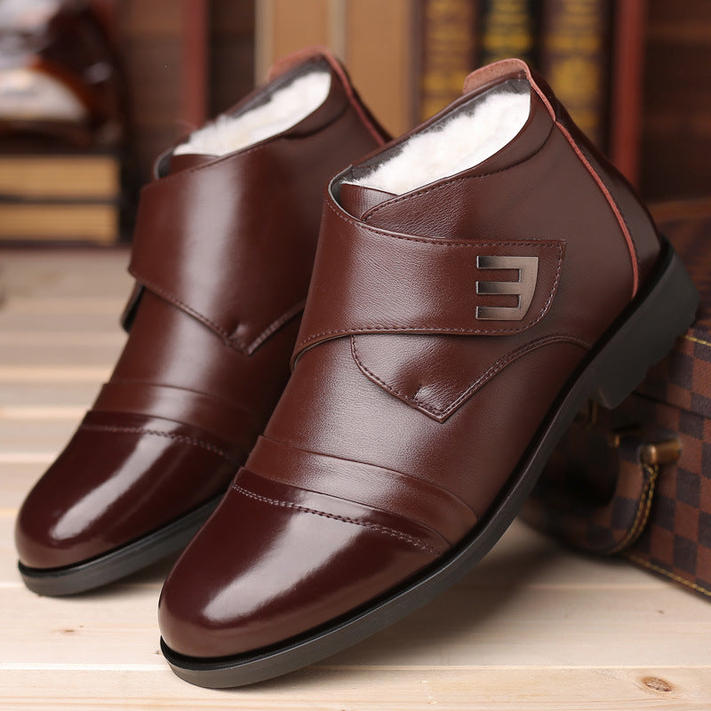 Leather business casual shoes