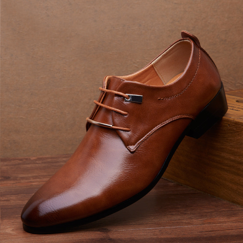 Men's Leather Dress Shoes - Explosions Business Footwear