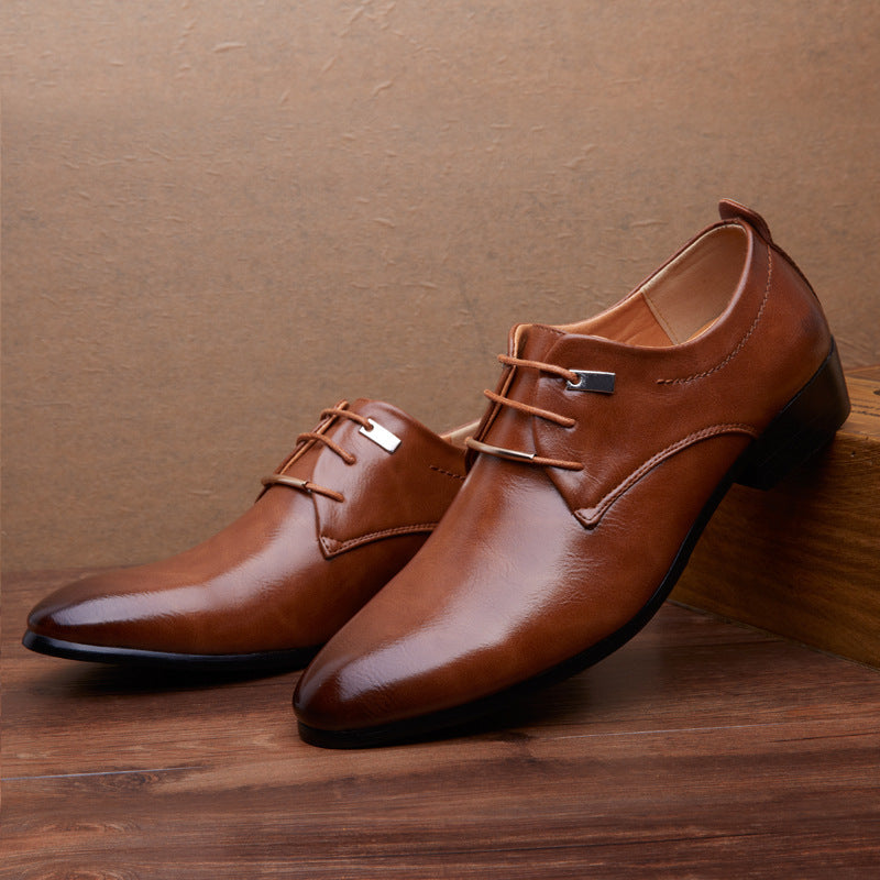 Men's Leather Dress Shoes - Explosions Business Footwear