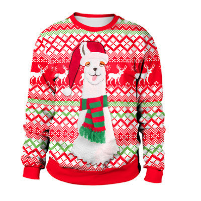 Winter Fashion Christmas Sweater Santa Elf Funny Pullover