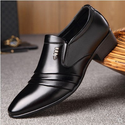Leather Shoes Men Summer Breathable Men's Shoes
