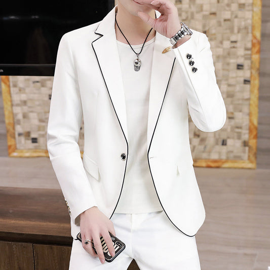 Men's Slim White Dress Coat For Special Events