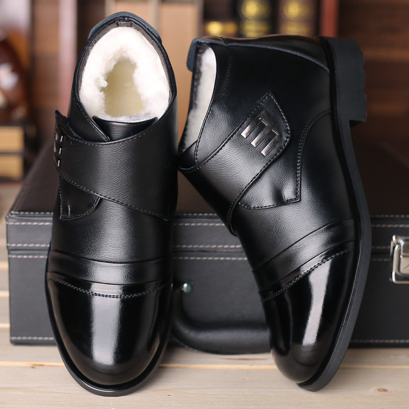 Leather business casual shoes