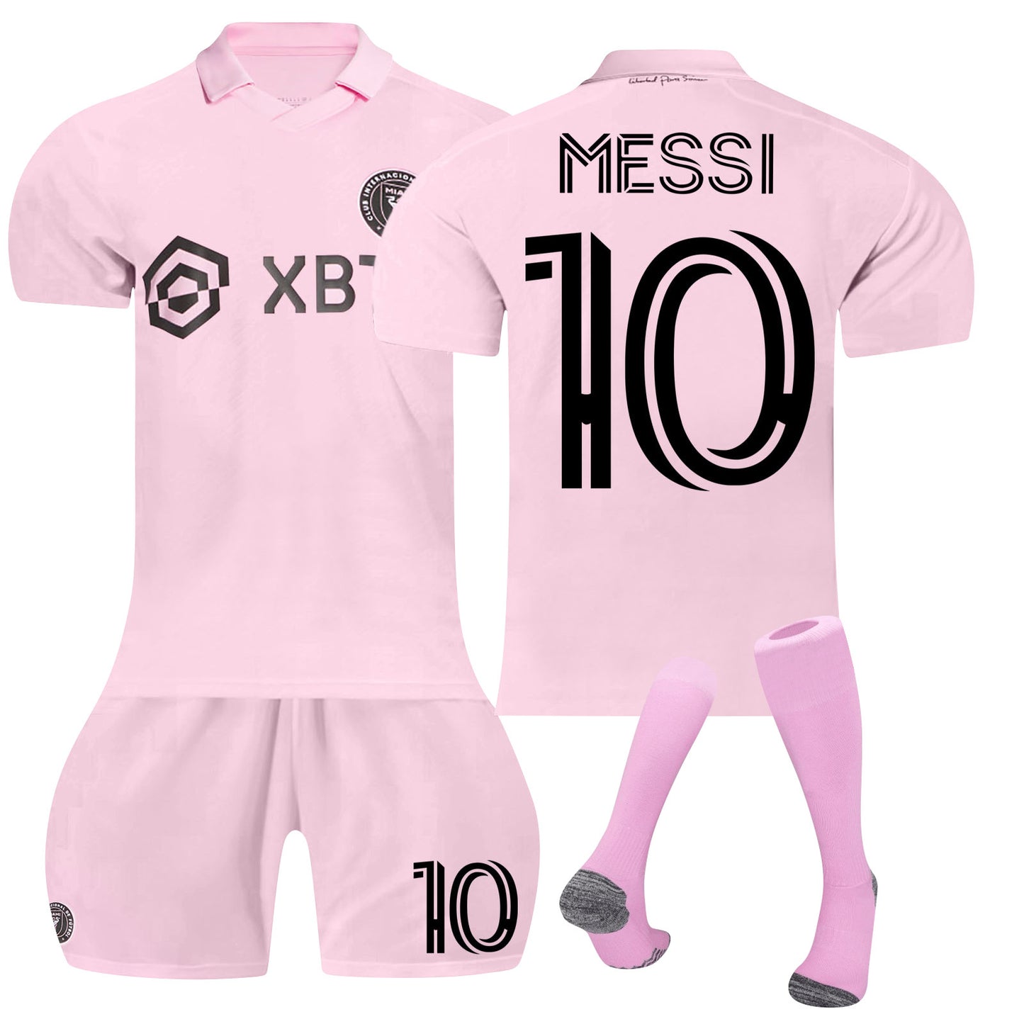 Inter Miami Messi No10 Football Kit Home Match Football Jersey Tracksuit Shirts Shorts And Socks Set For Kids And Men Kids Football Jersey Set Jerseys Sweat Suit Tracksuit Training Outfits