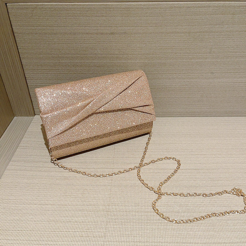 Gold Fashion Envelope Clutch Women Bag