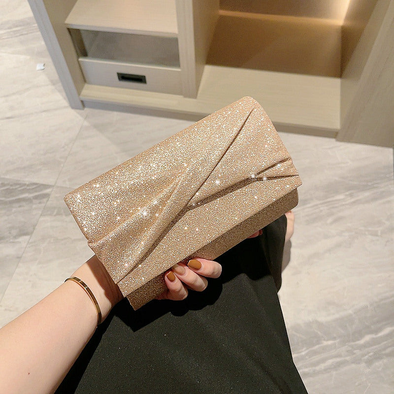 Gold Fashion Envelope Clutch Women Bag