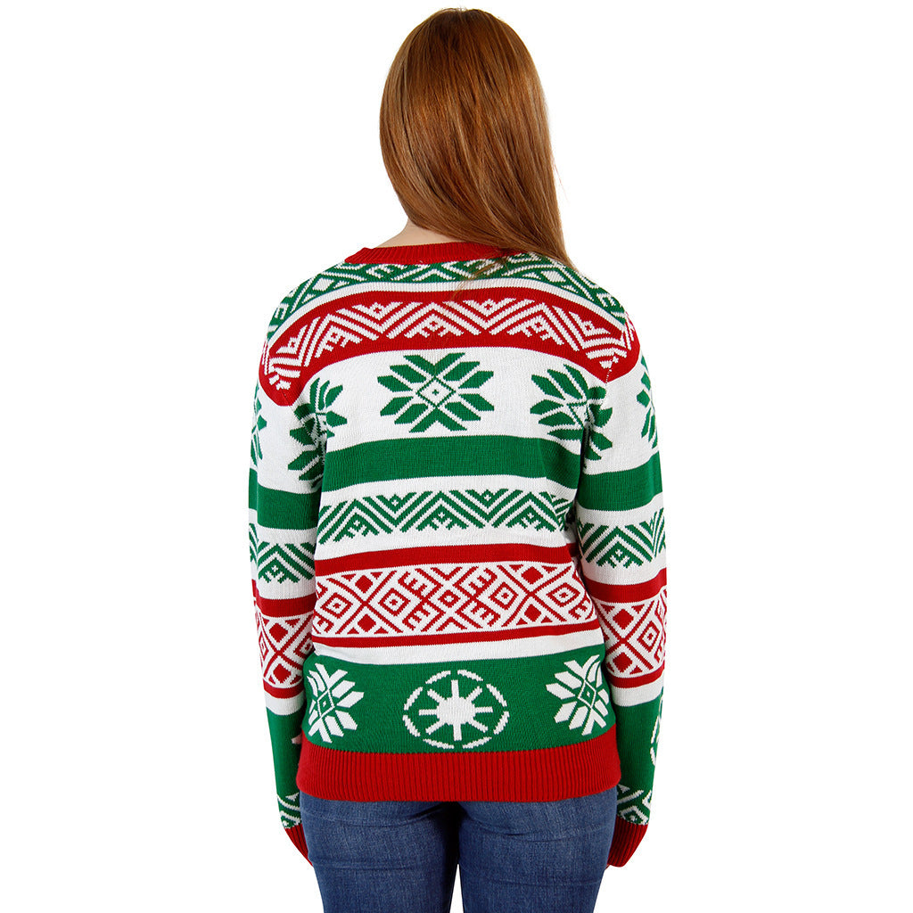 Santa Christmas Women's Pullover Sweater Couple Wear