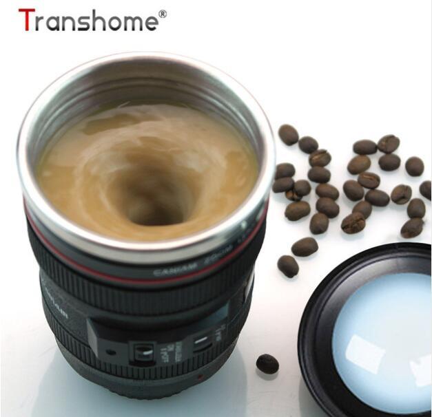 Coffee Mug Camera Lens Mugs 300ml Battery Style Stainless Steel For Sporting Travel