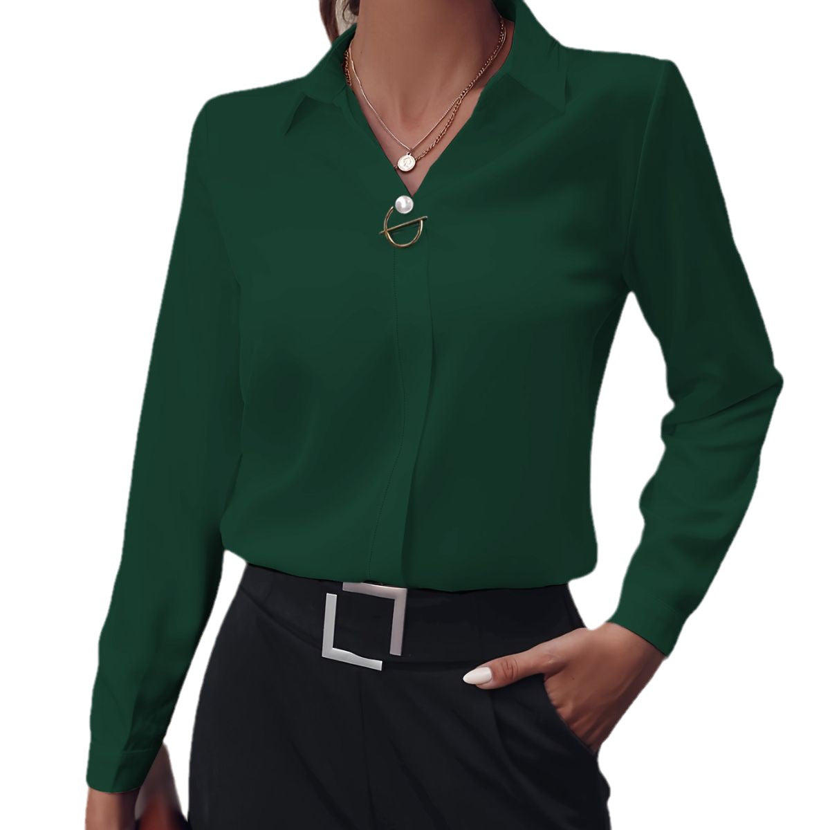 Women's Commuter Long Sleeve Shirt To Look Elegant and Comfortable