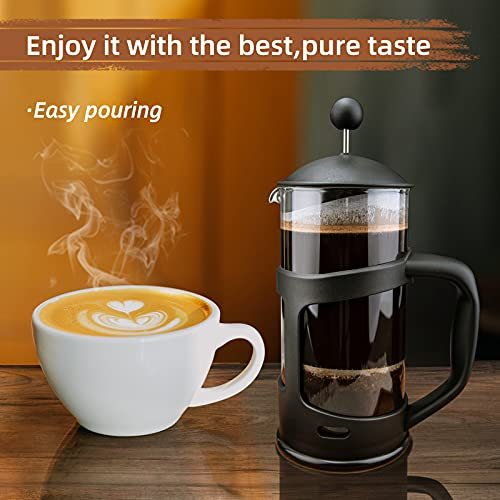 French Press Coffee Maker 1 Cups, 12oz Coffee Press, With Stainless Steel Filter. For Morning Shift