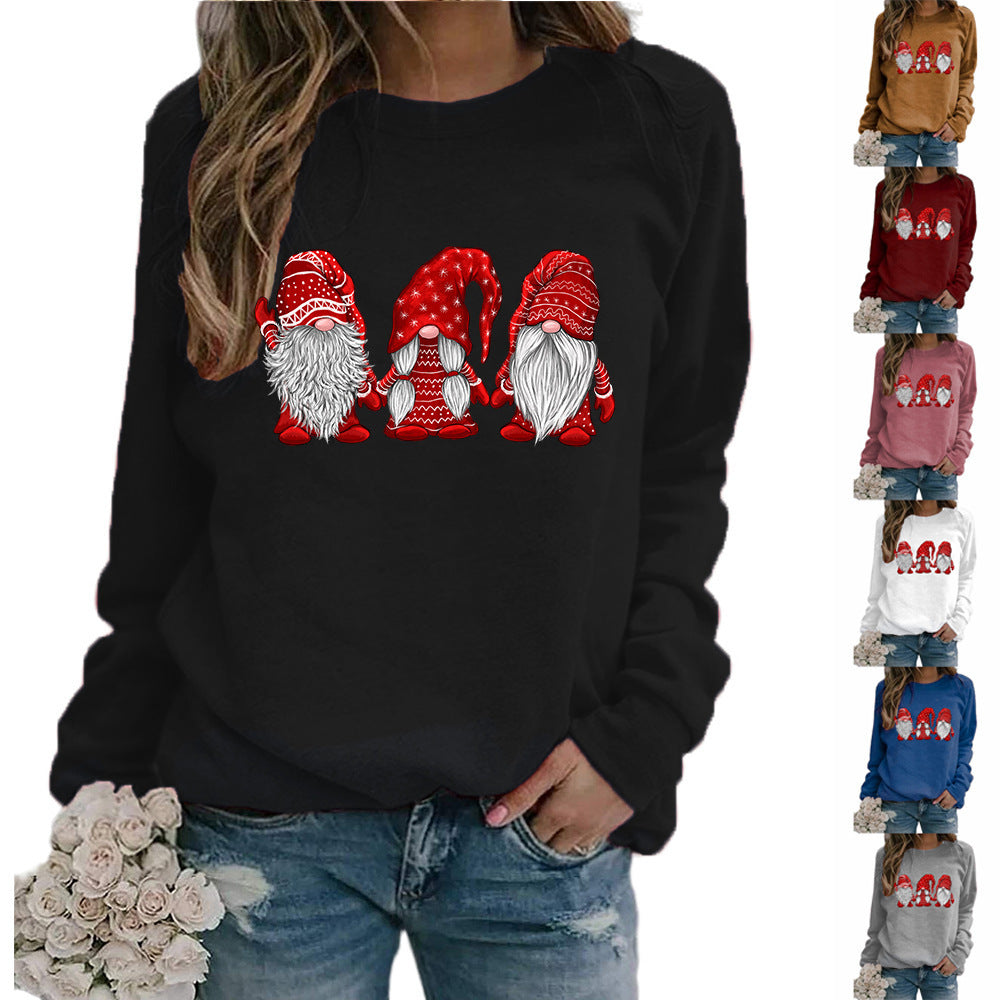 Women's Pullover Long Sleeve Christmas Style Top