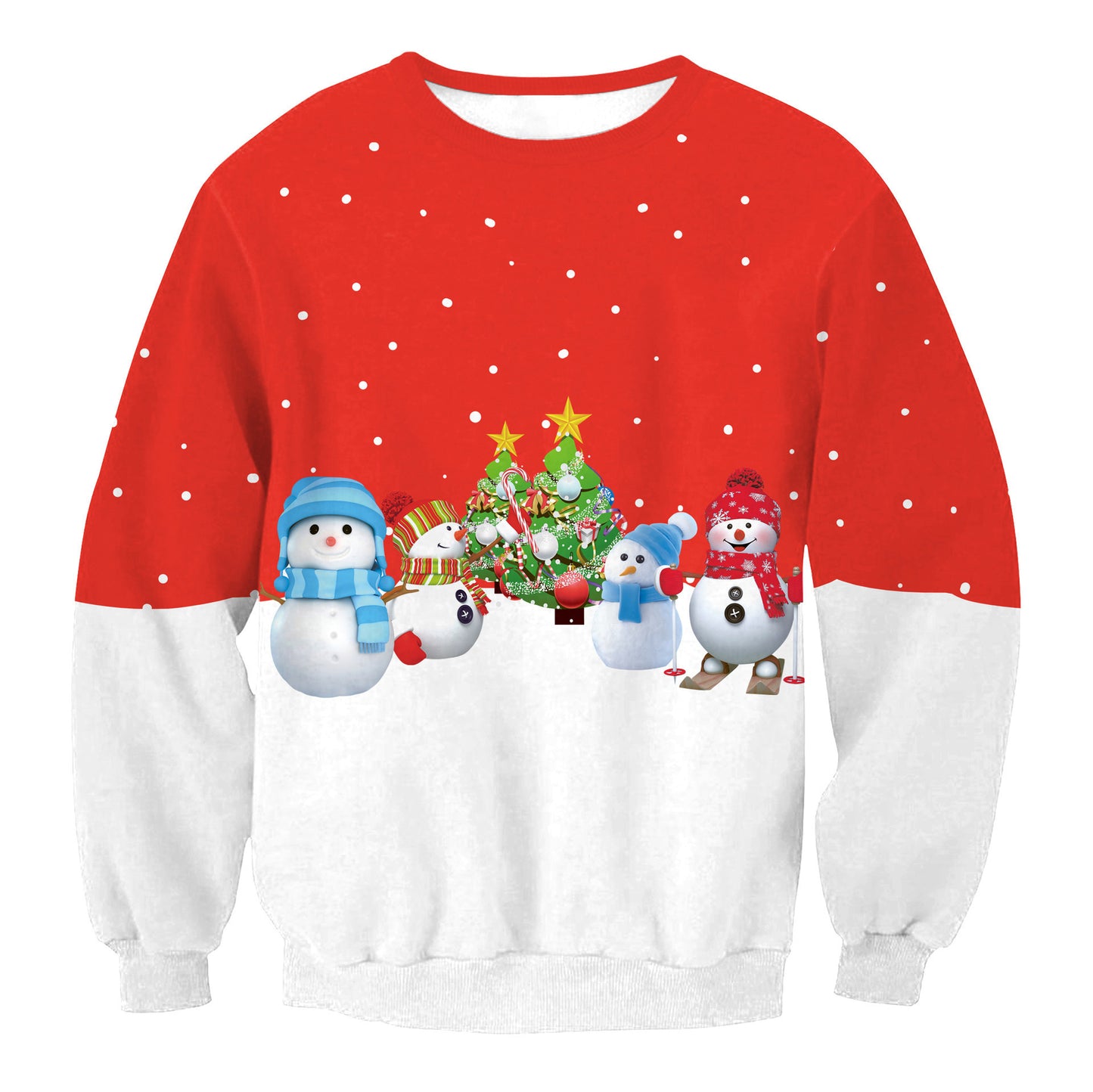 Winter Fashion Christmas Sweater Santa Elf Funny Pullover