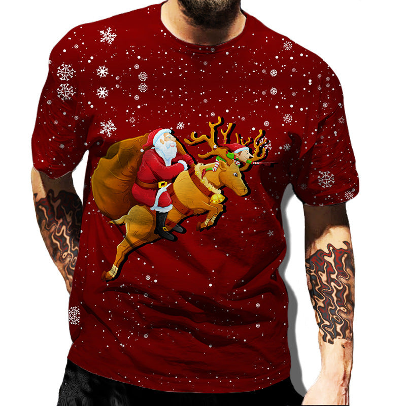 Men's Comfortable Fashion Christmas T-shirt