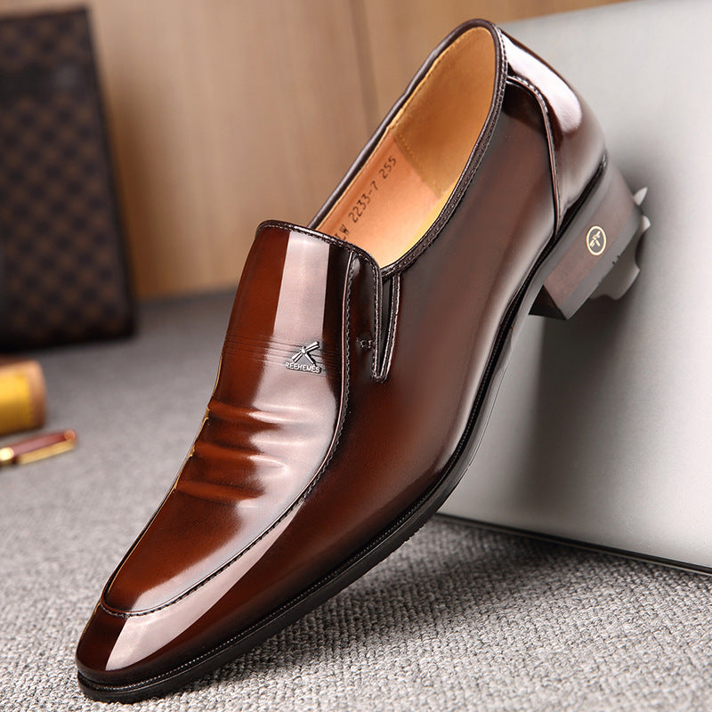 Men's Luxury Comfortable PU Leather Slip On Dress Shoes