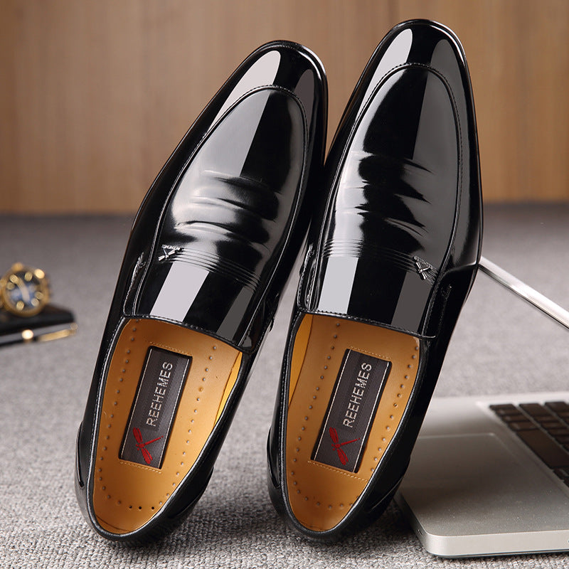 Men's Luxury Comfortable PU Leather Slip On Dress Shoes