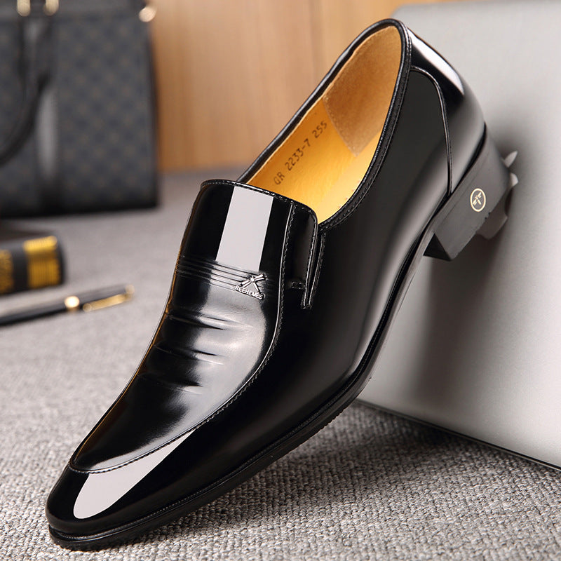 Men's Luxury Comfortable PU Leather Slip On Dress Shoes