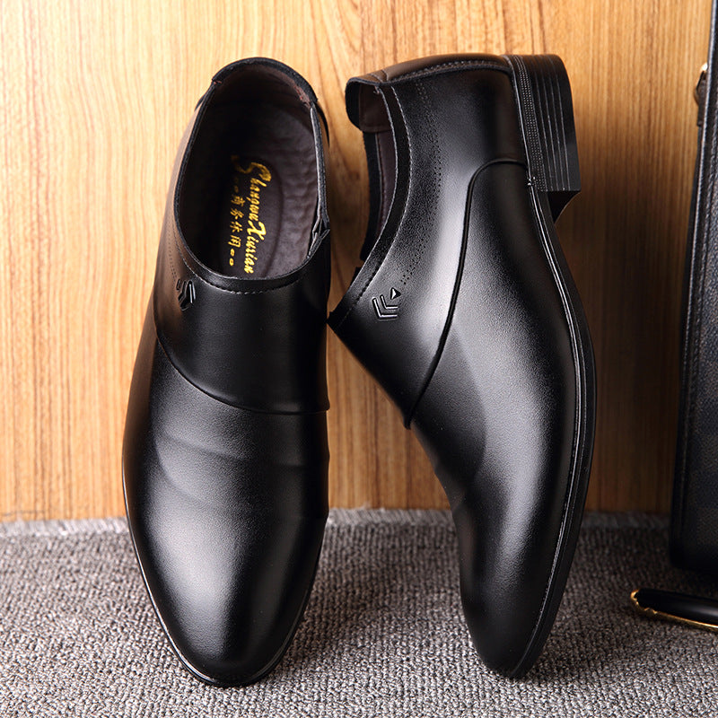 Men's Black British Style Formal Shoes For Office Business