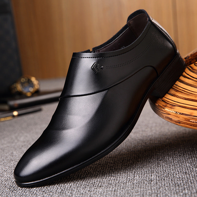 Men's Black British Style Formal Shoes For Office Business