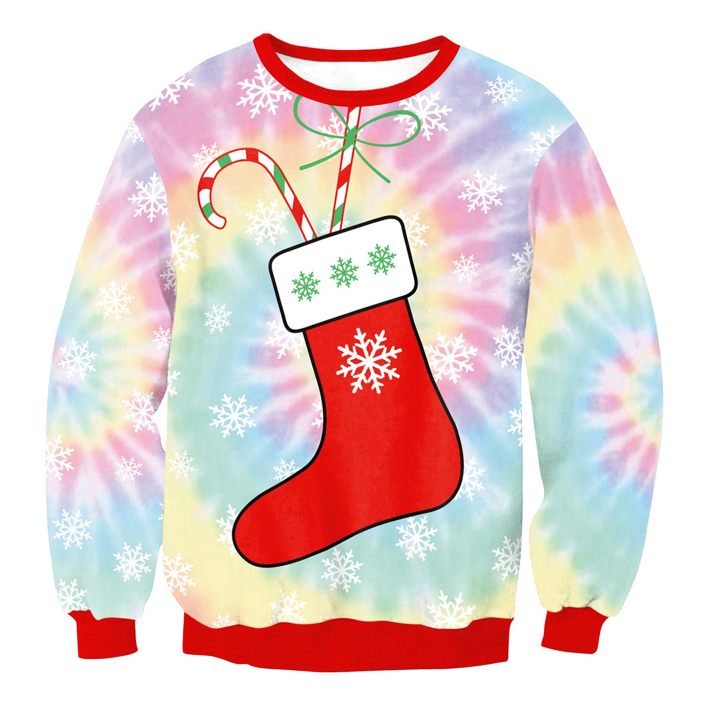 Winter Fashion Christmas Sweater Santa Elf Funny Pullover