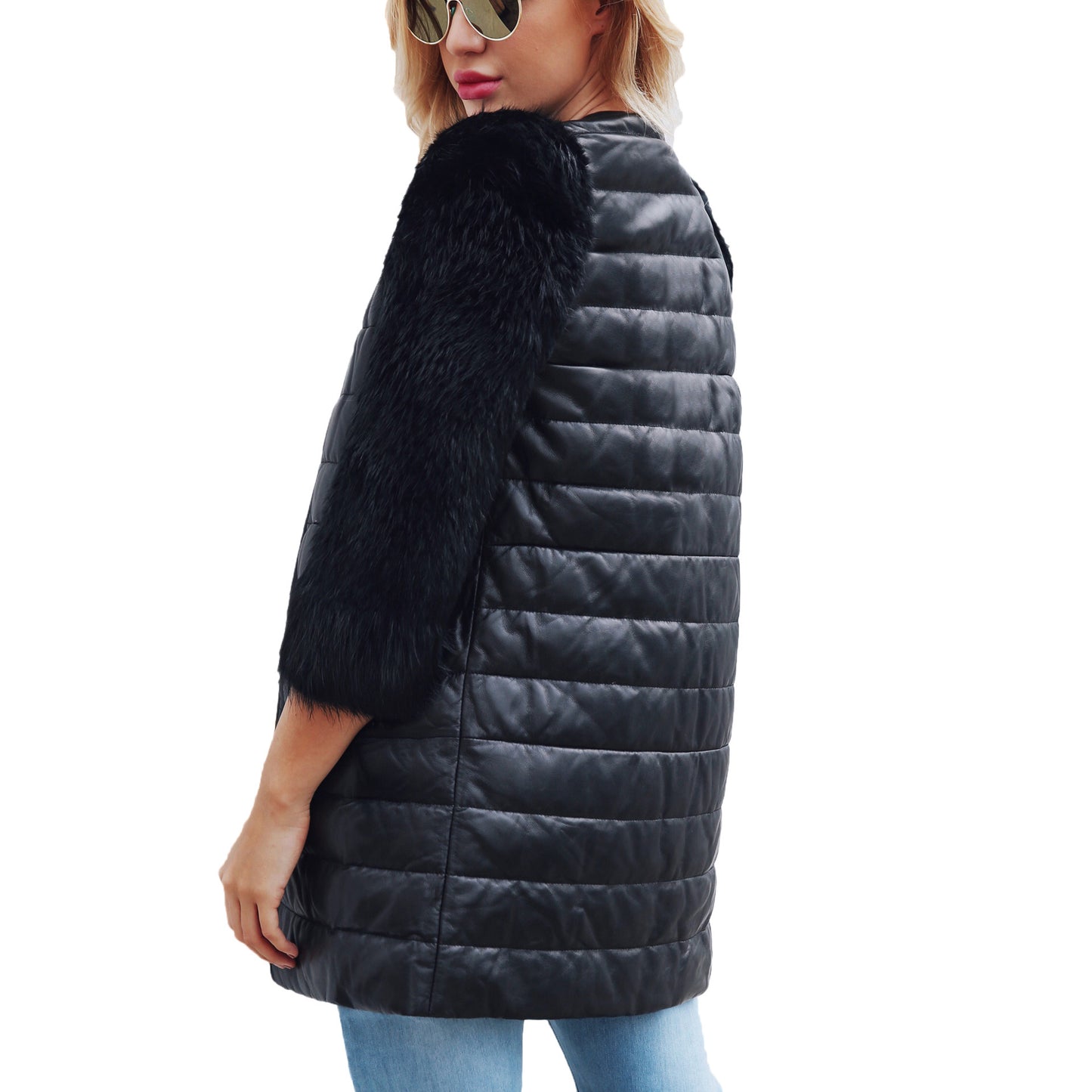 Women's Jacket For Winter Season | Europe Cloth PU Coat