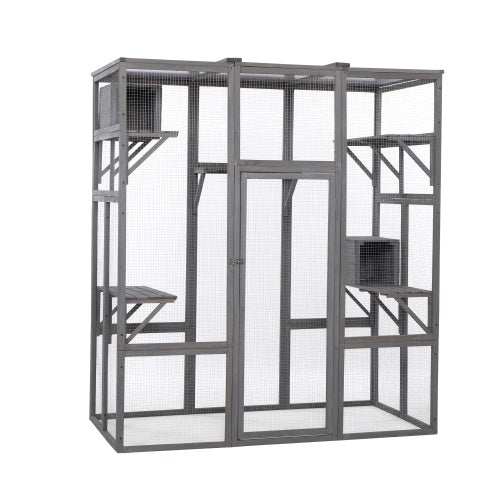 Oversized cat cage: Safety and rest area for pets.