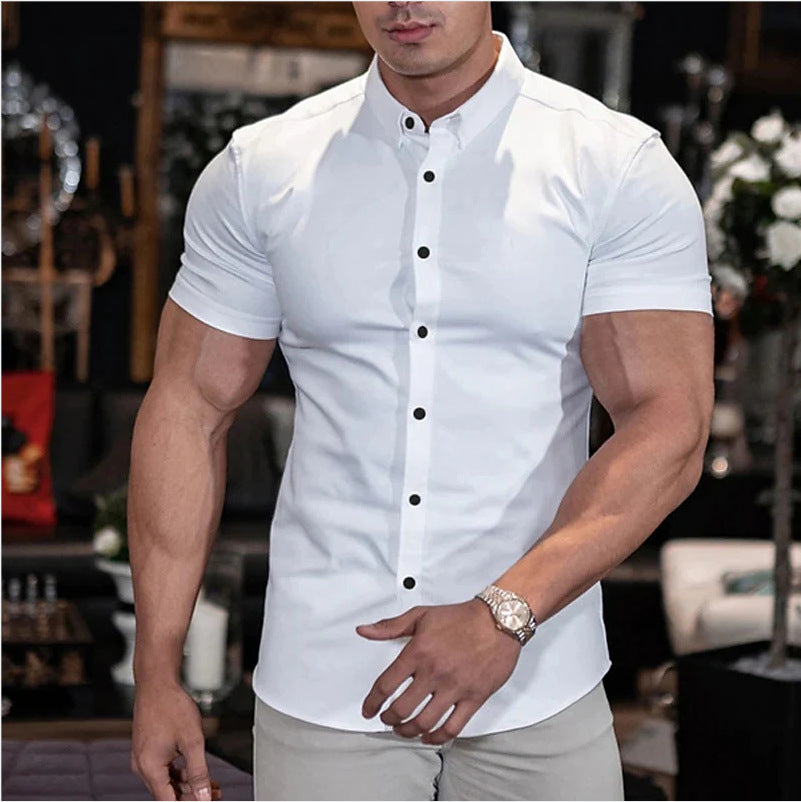 Men's Comfortable button-down shirt for many hours of freshness