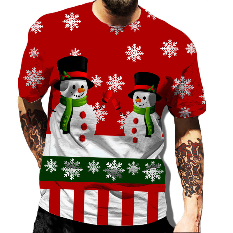 Men's Comfortable Fashion Christmas T-shirt