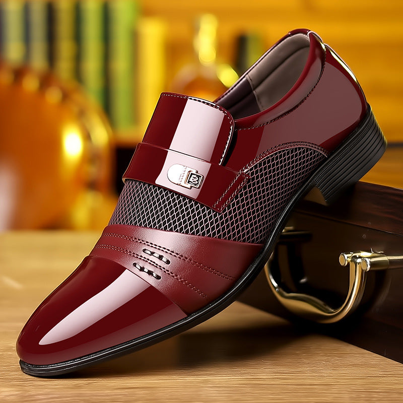 Mens Dress Shoes For Formal Events | Wine Red Fashion Footwear