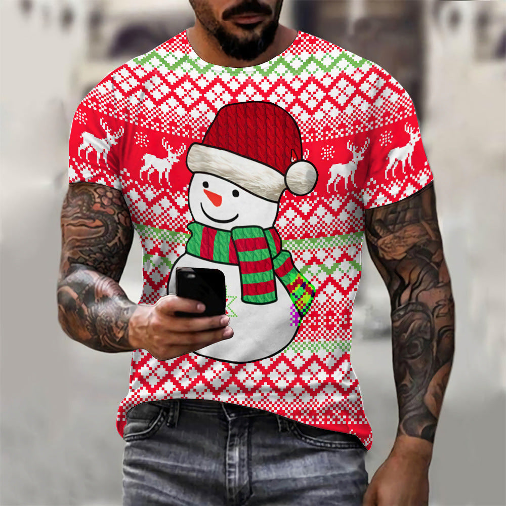 Men's Comfortable Fashion Christmas T-shirt