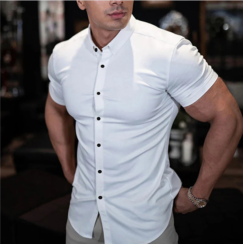 Men's Comfortable button-down shirt for many hours of freshness