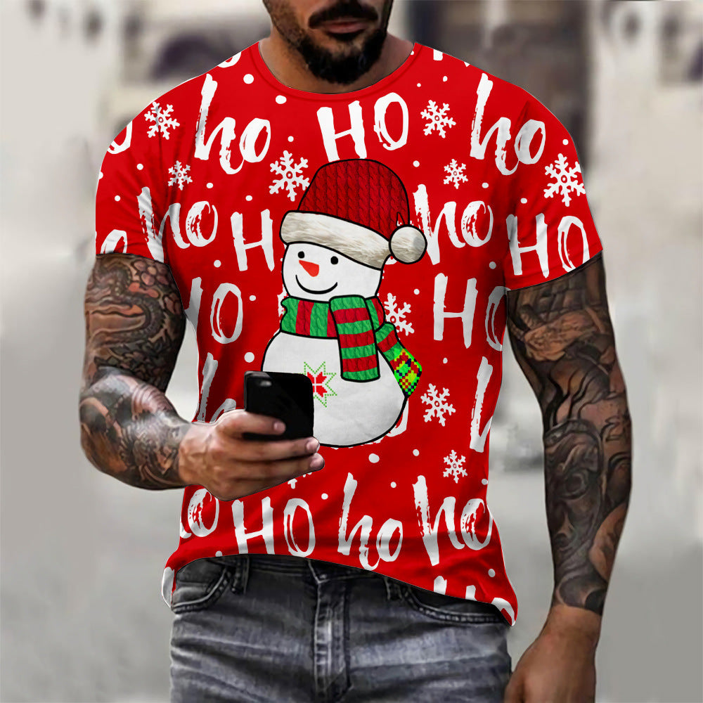 Men's Comfortable Fashion Christmas T-shirt