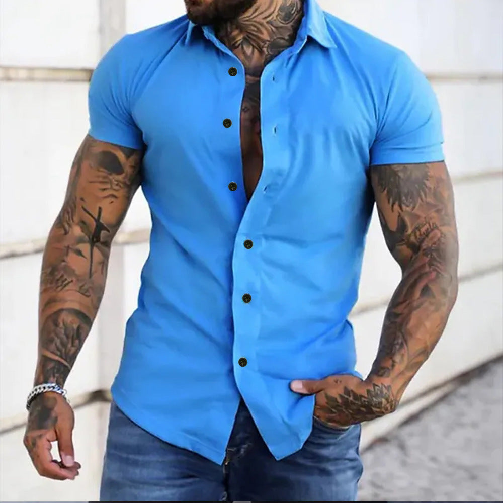 Men's Comfortable button-down shirt for many hours of freshness