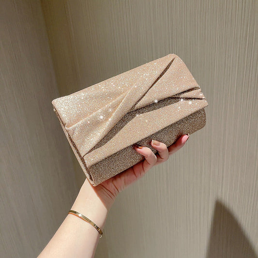 Gold Fashion Envelope Clutch Women Bag