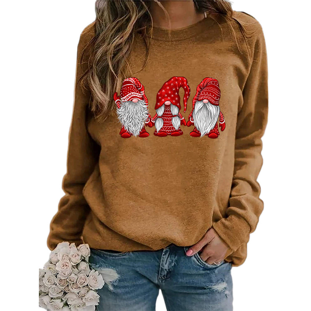 Women's Pullover Long Sleeve Christmas Style Top