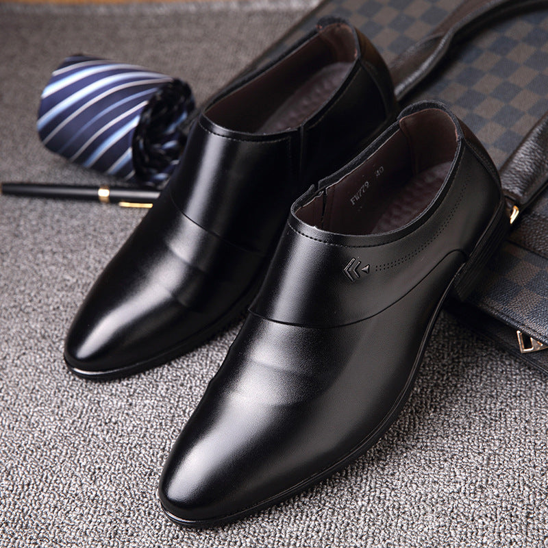 Men's Black British Style Formal Shoes For Office Business