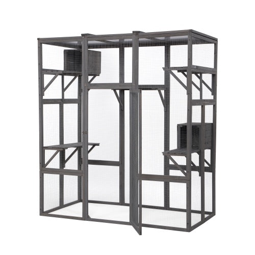 Oversized cat cage: Safety and rest area for pets.