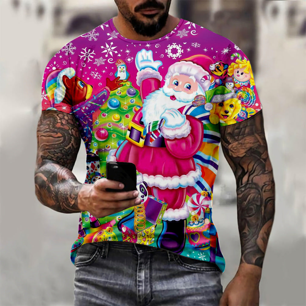 Men's Comfortable Fashion Christmas T-shirt