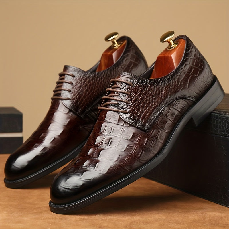 Luxury Mens Leather Derby Shoes for Formal Events