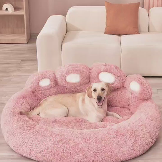 Cozy Bear Paw Pet Bed For Dogs And Cats  Soft And Comfortable Sleeping Solution For Your Furry Friend