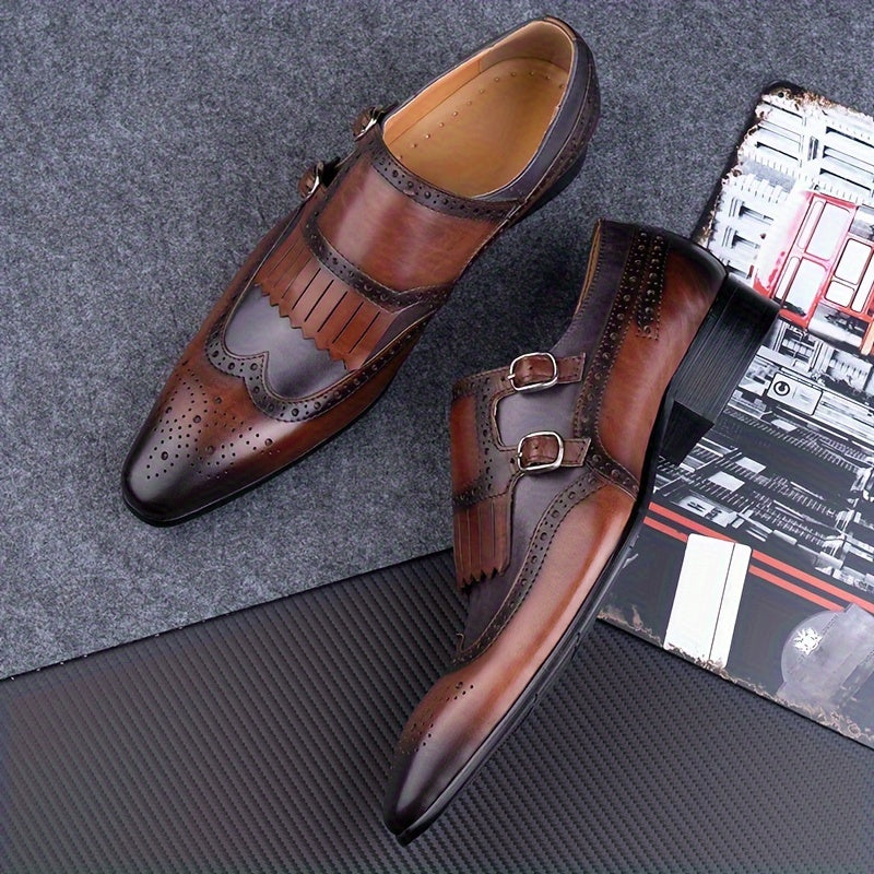 Dress Shoes For Businessman With Top Leather Uppers  Ideal For Business Office 