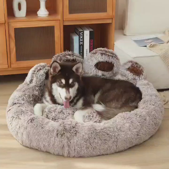 Cute Bear Paw Shape Dog Nest Comfortable Pet Sleeping Beds Dog Bed Cat Mat Soft Cushion