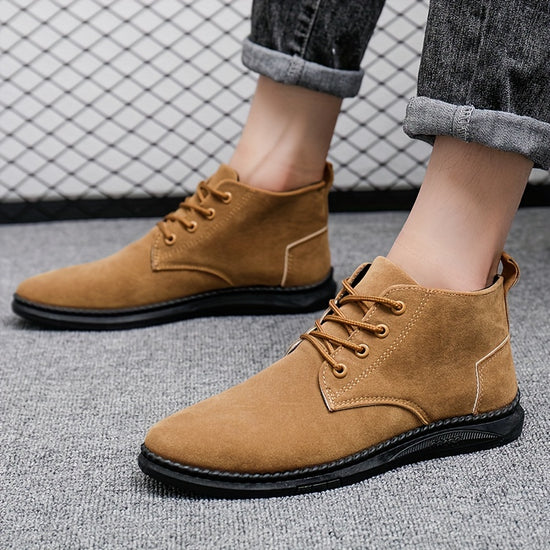 Mens Casual Chukka Boots Breathable Slipresistant Laceup Walking Shoes For Outdoor Spring Autumn And Winter